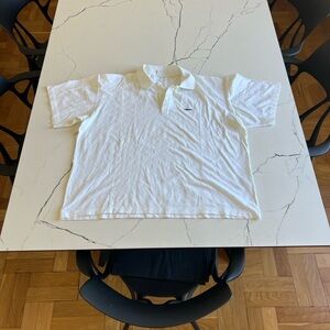 White Polo Shirt with Logo